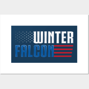 Winter Falcon Posters and Art